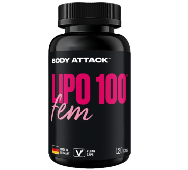 BODY ATTACK Lipo 100 FEM 120 Kapseln